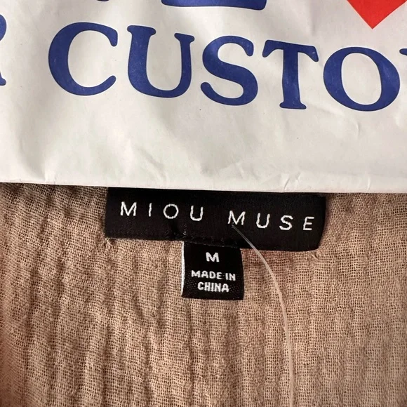 Elegant Tan V-Neck Mini Dress - Picture 2 of 6